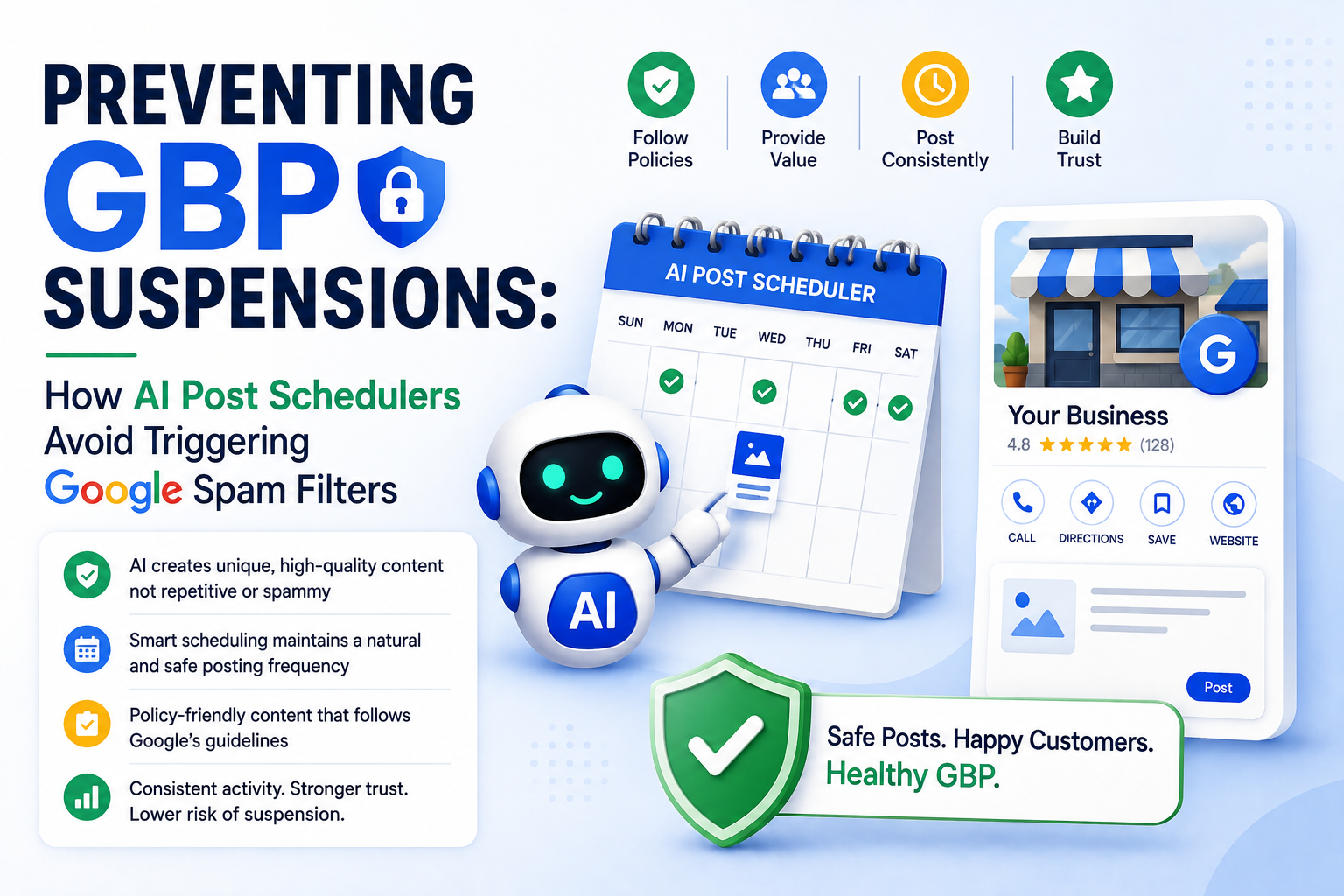Preventing GBP Suspensions How AI Post Schedulers Avoid Triggering Google Spam Filters