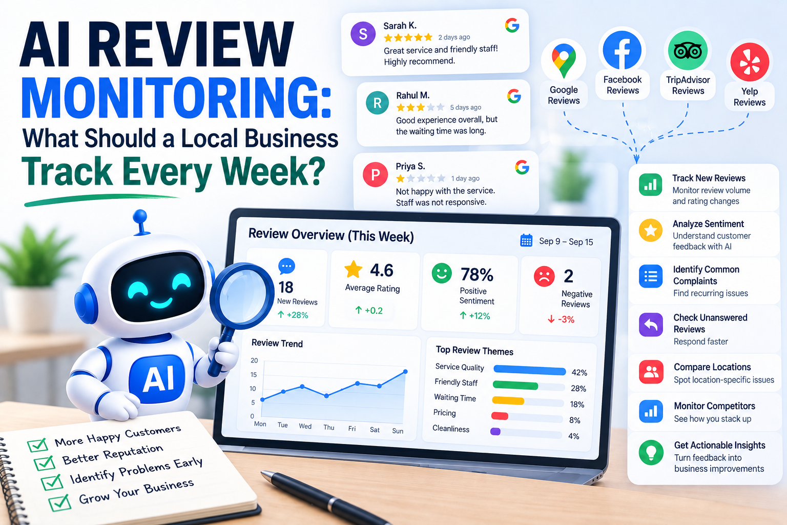 AI Review Monitoring Dashboard